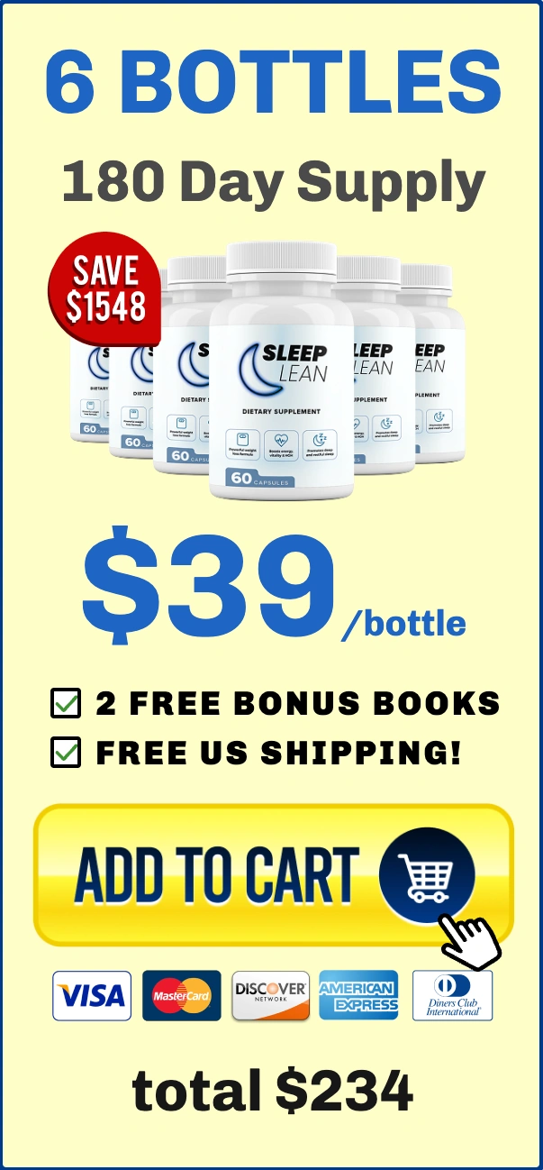 Buy SleepLean - 6 Bottle supply for long-term weight loss