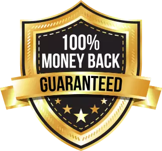 SleepLean 90-day 100% Money-Back Guarantee badge