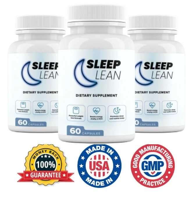 SleepLean natural weight loss supplement bottle